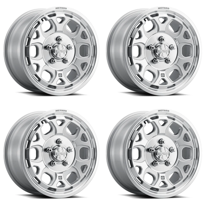 (set of 4) Method Wheels MR416 Machined Clear Coat | 15x7" +55mm | 5x4.5mm Wheel