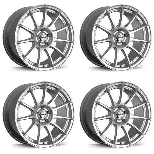 (set of 4) Konig Maxxim Winner Full Silver | 15x6.5" +38mm | 10x100/114.3mm Wheel