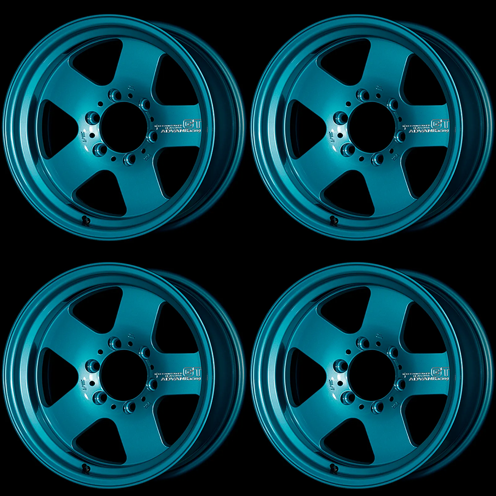 (set of 4) Advan GT Heavy Racing Turquoise | 17x8.5" -10mm | 6x139.7mm Wheel