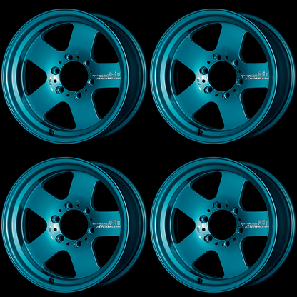 (set of 4) Advan GT Heavy Racing Turquoise | 17x8.5" -10mm | 6x139.7mm Wheel