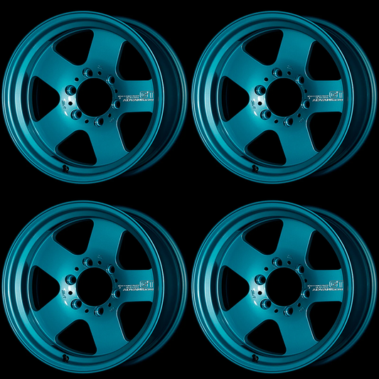 (set of 4) Advan GT Heavy Racing Turquoise | 17x8.5" -10mm | 6x139.7mm Wheel