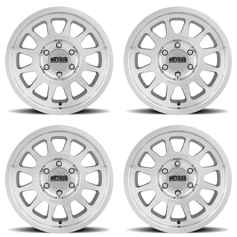 (set of 4) Method Wheels MR703 Machined Clear Coat | 18x9" +12mm | 6x135mm Wheel
