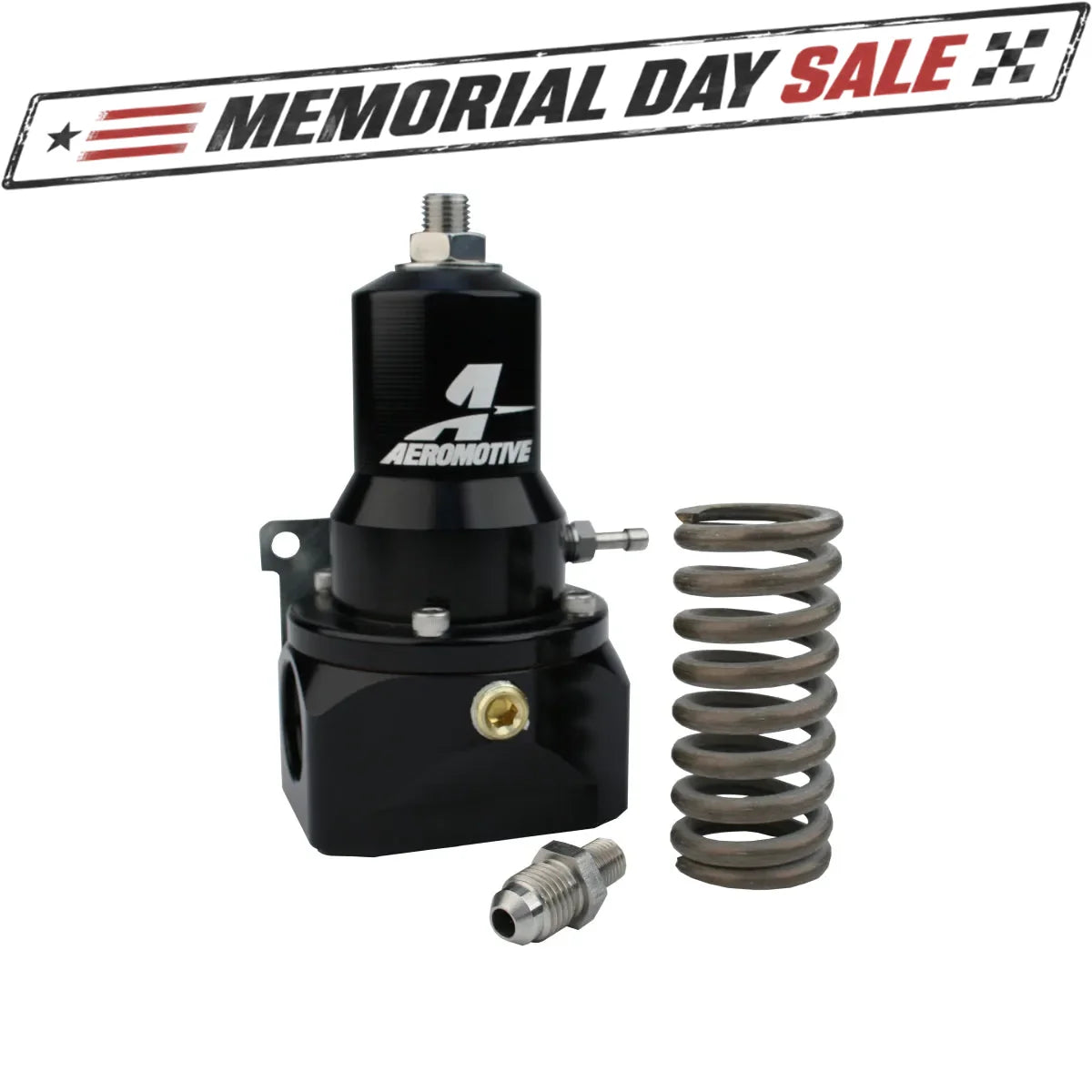 Aeromotive Regulator - 30-120 PSI - .313 Valve - 2x AN-10 Inlets / AN-10 Bypass