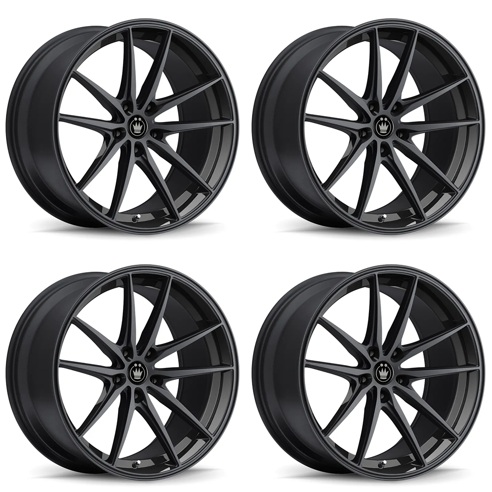 (set of 4) Konig Oversteer Gloss Black | 20x8.5" +30mm | 5x114.3mm Wheel
