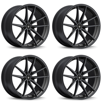 (set of 4) Konig Oversteer Gloss Black | 20x8.5" +30mm | 5x114.3mm Wheel