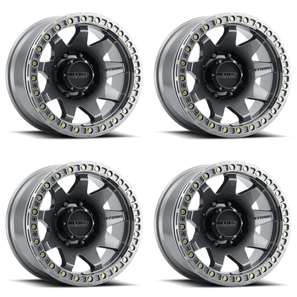 (set of 4) Method Wheels MR108 Gloss Titanium | 17x9" -44mm | 8x170mm Wheel