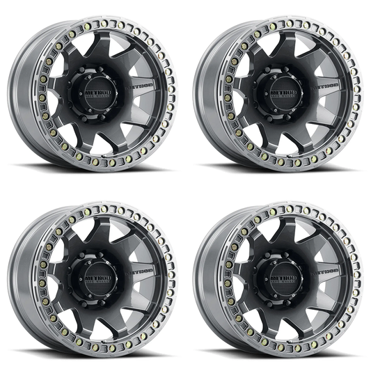 (set of 4) Method Wheels MR108 Gloss Titanium | 17x9" -44mm | 8x170mm Wheel