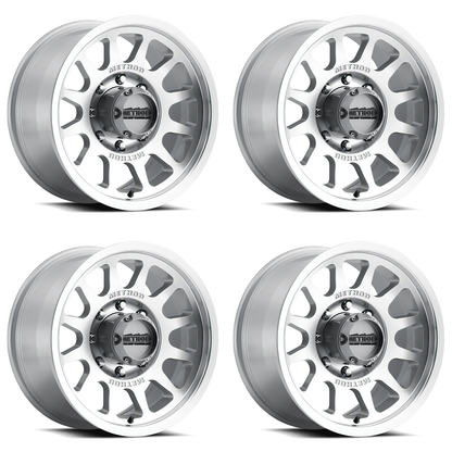 (set of 4) Method Wheels MR703 Machined Clear Coat | 18x9" +12mm | 8x6.5mm Wheel