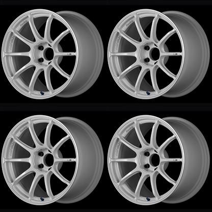 (set of 4) Advan RSIII Racing White Metallic/Ring | 18x9.5" +45mm | 5x120mm Wheel