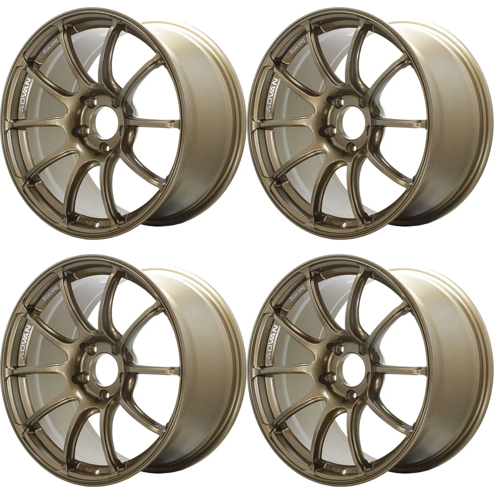 (set of 4) Advan RZII Racing Bronze | 17x8" +54mm | 5x114.3mm Wheel