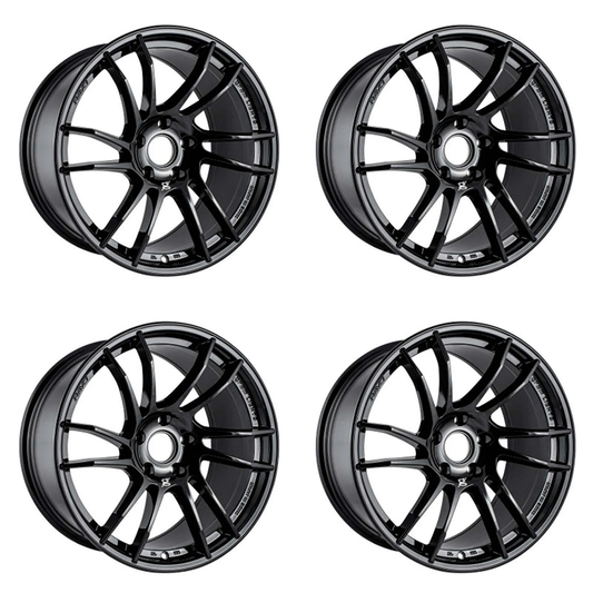 (set of 4) Gram Lights 57XR 18x9.5 +38 5x114.3 Glossy Black