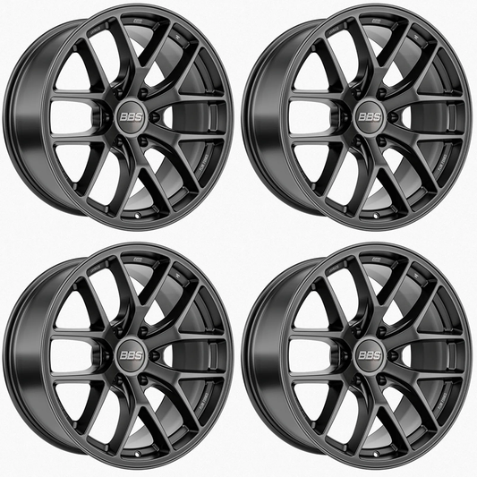 (set of 4) BBS TS-P Satin Black | 17x9" +0mm | 6x135mm Wheel