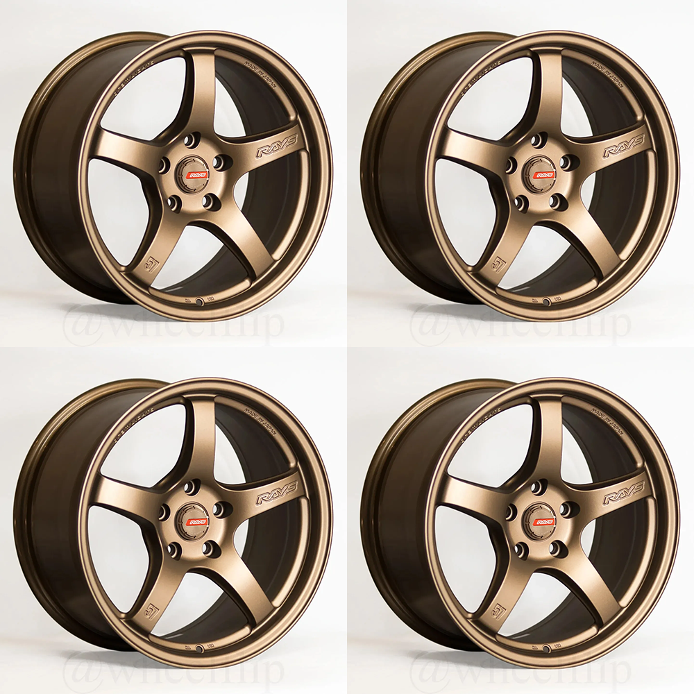 (set of 4) Gram Lights 57CR 17x9 +38 5x100 Bronze 2