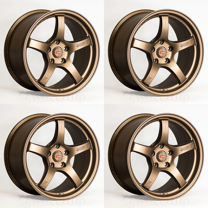 (set of 4) Gram Lights 57CR 17x9 +38 5x100 Bronze 2
