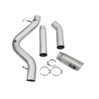 aFe 5in Large Bore HD DPF-Back SS Exhaust | Chevy Silverado/GMC Sierra 15-19 (49-44081-P)