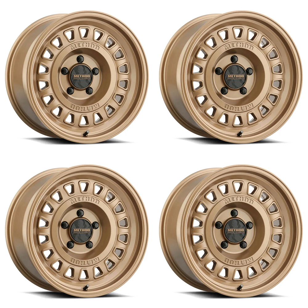 (set of 4) Method Wheels MR320 Method Bronze | 17x8.5" +0mm | 5x5mm Wheel