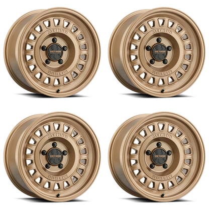 (set of 4) Method Wheels MR320 Method Bronze | 17x8.5" +0mm | 5x5mm Wheel