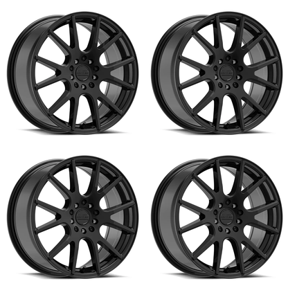 (set of 4) Raceline 147 Intake Gloss Black | 15x7" +40mm | 5x100/5x114.3mm Wheel