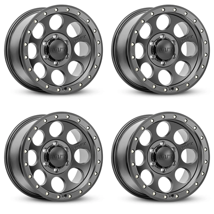 (set of 4) Mickey Thompson Classic Pro Satin Black/Zinc | 17x9" -12mm | 5x5.5mm Wheels