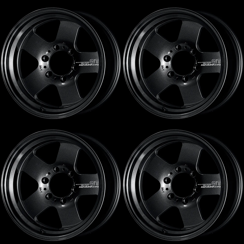 (set of 4) Advan GT Heavy Racing Titanium Black | 17x8.5" -10mm | 6x139.7mm Wheel