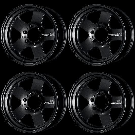 (set of 4) Advan GT Heavy Racing Titanium Black | 17x8.5" -10mm | 6x139.7mm Wheel