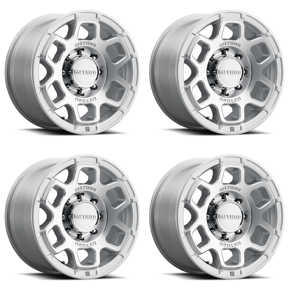 (set of 4) Method Wheels MR710 HD Machined Clear Coat | 18x9" +12mm | 8x180mm Wheel
