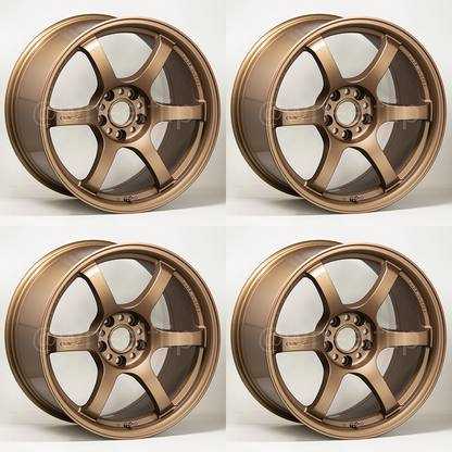 (set of 4) Gram Lights 57DR 19x9.5 +45 5x120 Bronze 2