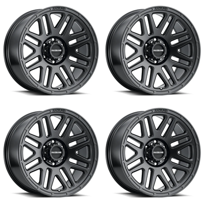 (set of 4) Raceline 944 Outlander Satin Black | 15x6" +0mm | 6x139.7mm Wheel