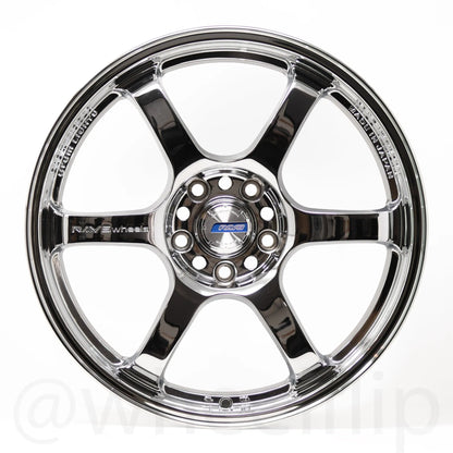 Gram Lights 57DR 18x8.5 +37 5x114.3 Chrome Plating (PAIR)