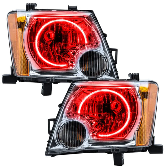 Oracle 05-14 Nissan Xterra LED Halo Headlights Red | 2005-15 Xterra (8903-003)