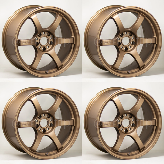 (set of 4) Gram Lights 57DR 19x9.5 +35 5x114.3 Bronze 2