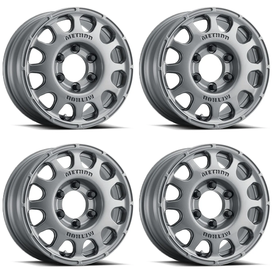 (set of 4) Method Wheels MR107 Gloss Titanium | 16x7" +30mm | 5x150mm Wheel