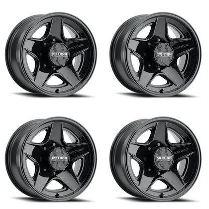 (set of 4) Method Wheels MR319 Gloss Black | 20x9" +18mm | 8x180mm Wheel