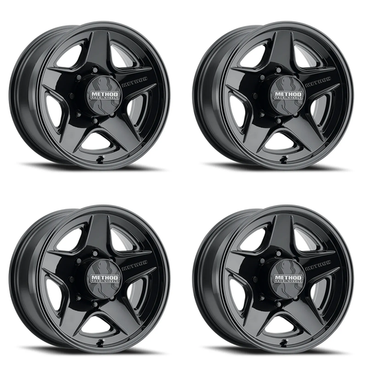 (set of 4) Method Wheels MR319 Gloss Black | 20x9" +18mm | 8x180mm Wheel