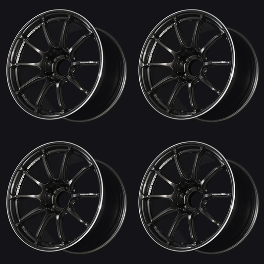 (set of 4) Advan RSIII Black Gunmetallic/Ring | 18x10" +35mm | 5x114.3mm Wheel