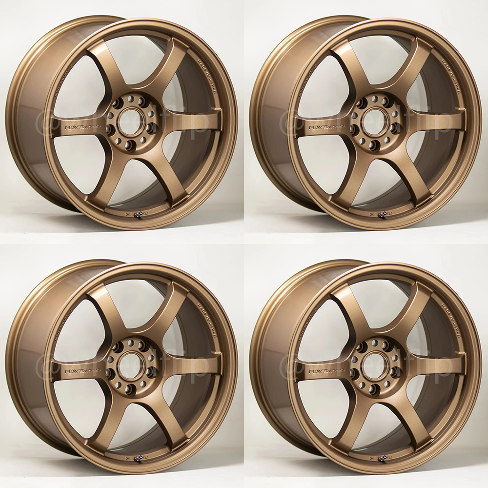 (set of 4) Gram Lights 57DR 19x10.5 +35 5x112 Bronze 2