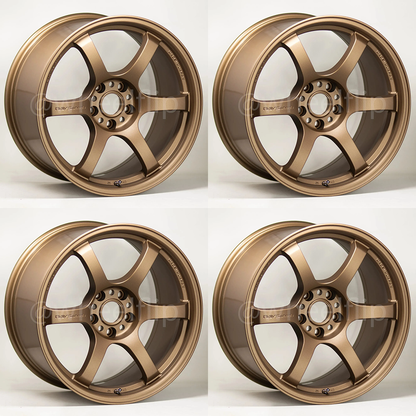(set of 4) Gram Lights 57DR 19x10.5 +35 5x112 Bronze 2