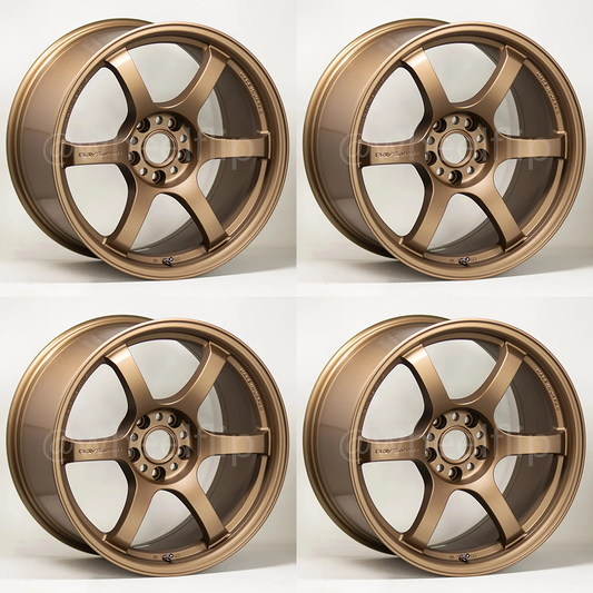 (set of 4) Gram Lights 57DR 19x10.5 +35 5x112 Bronze 2
