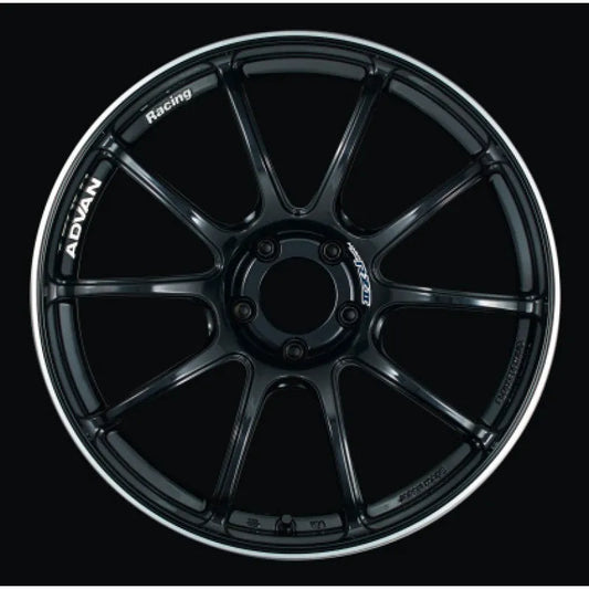 Advan RZII Racing Gloss Black/Ring | 17x8" +54mm | 5x114.3mm Wheel