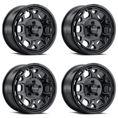 (set of 4) Method Wheels MR416 Gloss Black | 15x7" +55mm | 5x4.5mm Wheel