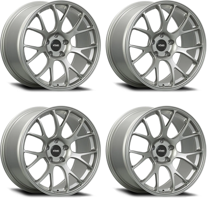(set of 4) Konig F1M Ash Silver | 18x9" +46mm | 5x130mm Wheels