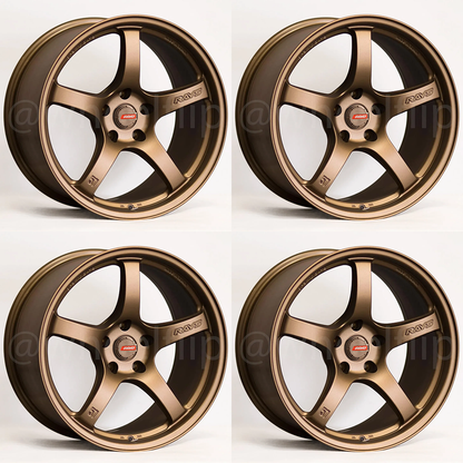 (set of 4) Gram Lights 57CR 19x10.5 +35 5x112 Bronze 2