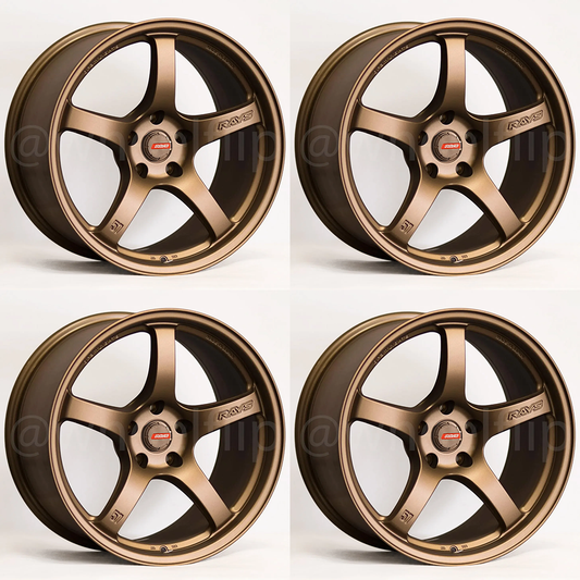 (set of 4) Gram Lights 57CR 19x9.5 +25 5x112 Bronze 2