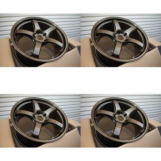 (set of 4) Gram Lights 57CR 18x9.5 +38 5x114.3 Almite Gold