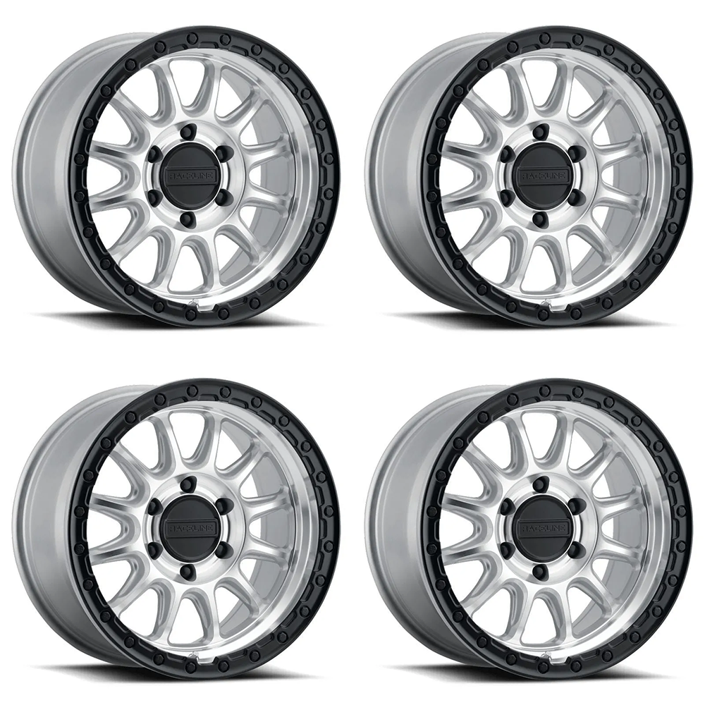 (set of 4) Raceline 960B Alpha Machined | 17x8.5 | 6x135mm Wheel