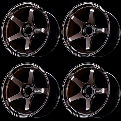 (set of 4) Advan GT Beyond Racing Copper Bronze | 19x9.5" +22mm | 5x120mm Wheel