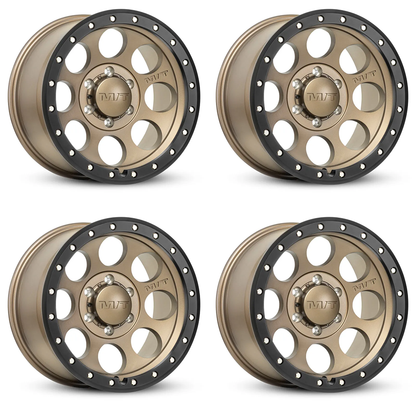 (set of 4) Mickey Thompson Classic Pro Satin Bronze/Black Lip | 20x9" +0mm | 8x6.5mm Wheels