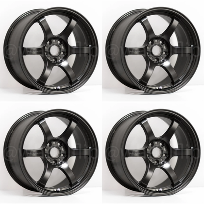 (set of 4) Gram Lights 57DR Semi Gloss Black | 15x8.0" +28mm | 4x100mm Wheel