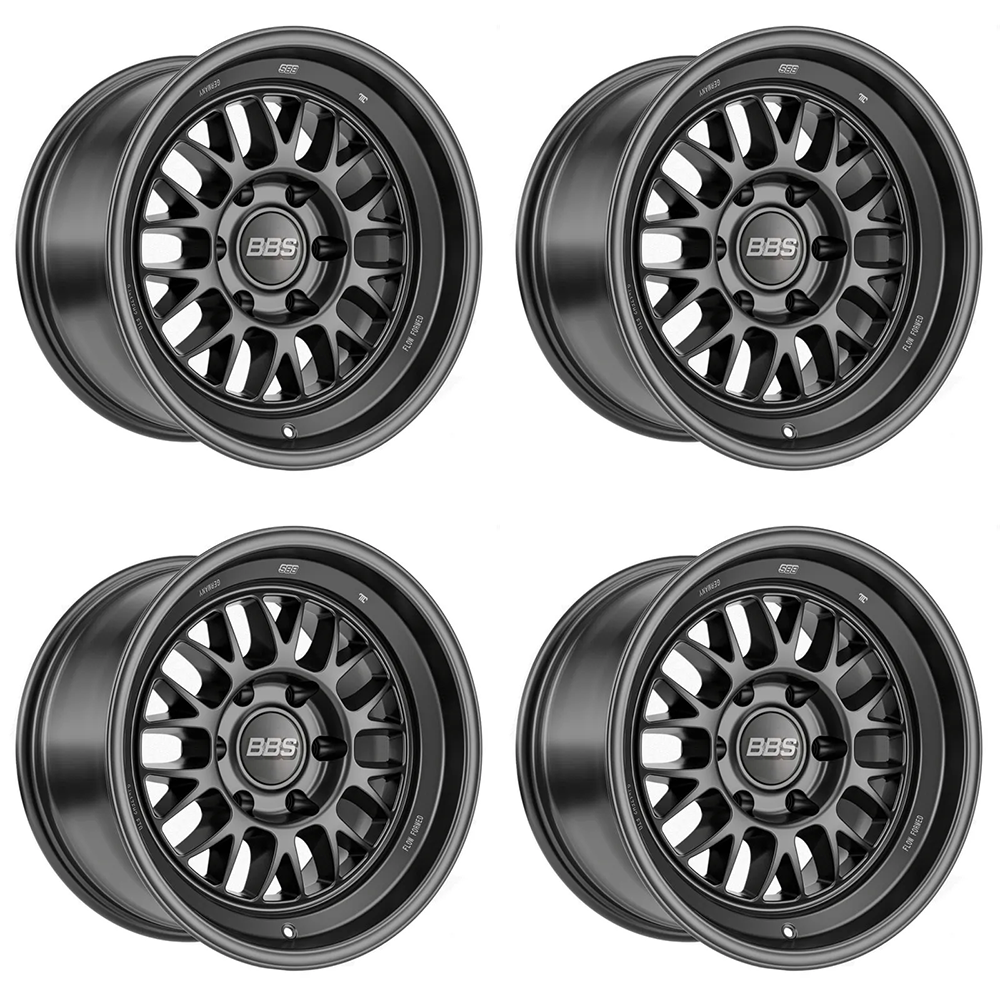 (set of 4) BBS TS-R Satin Black | 18x9" +0mm | 6x139.7mm Wheel