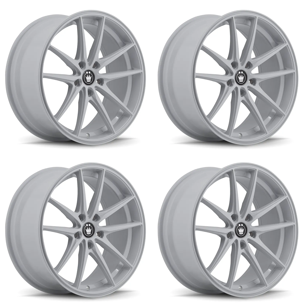 (set of 4) Konig Oversteer Gloss Black | 17x8" +45mm | 5x114.3mm Wheel